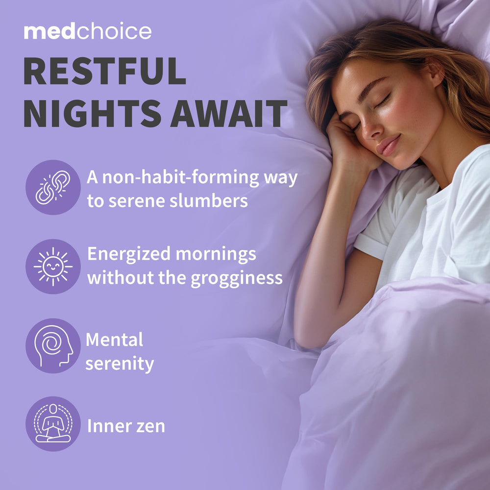 MEDCHOICE vegan melatonin bottle highlights plant-based sleep support options
