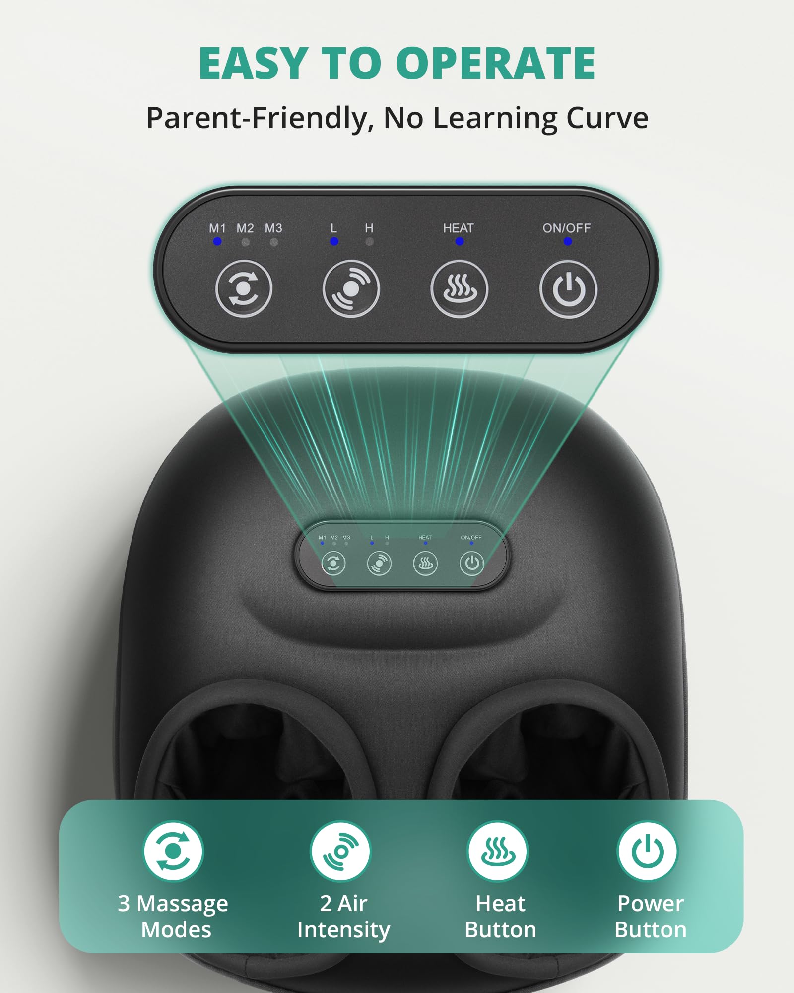 Medcursor air-pressure 360 wrap surrounds feet for immersive massage