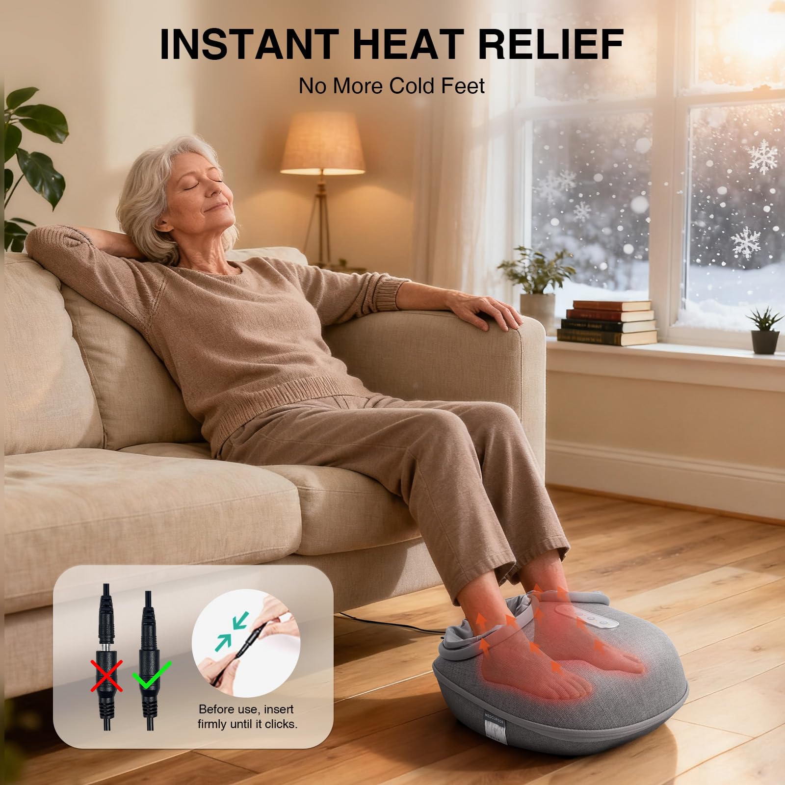 Detachable cover on Medcursor massager for easy cleaning and hygiene