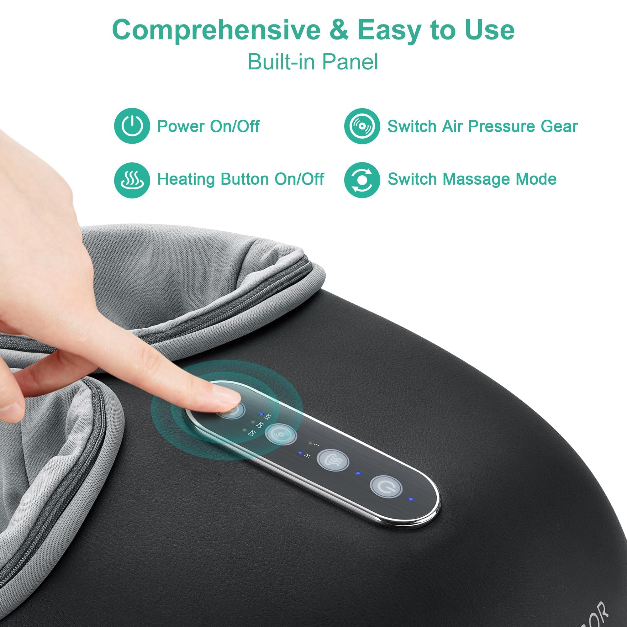 Medcursor Foot Massager heat function for soothing warmth and relaxation