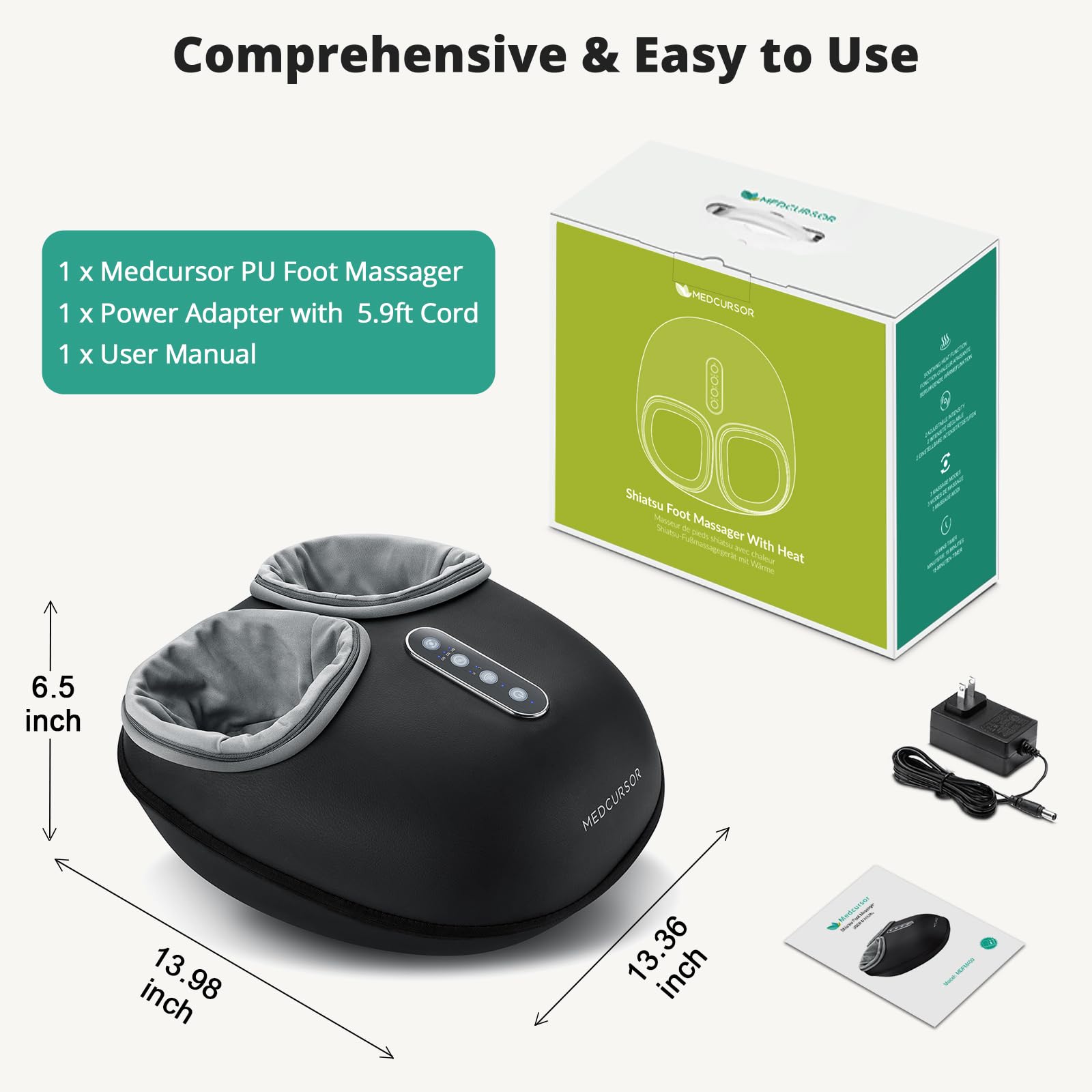 Medcursor Foot Massager fits up to size 13