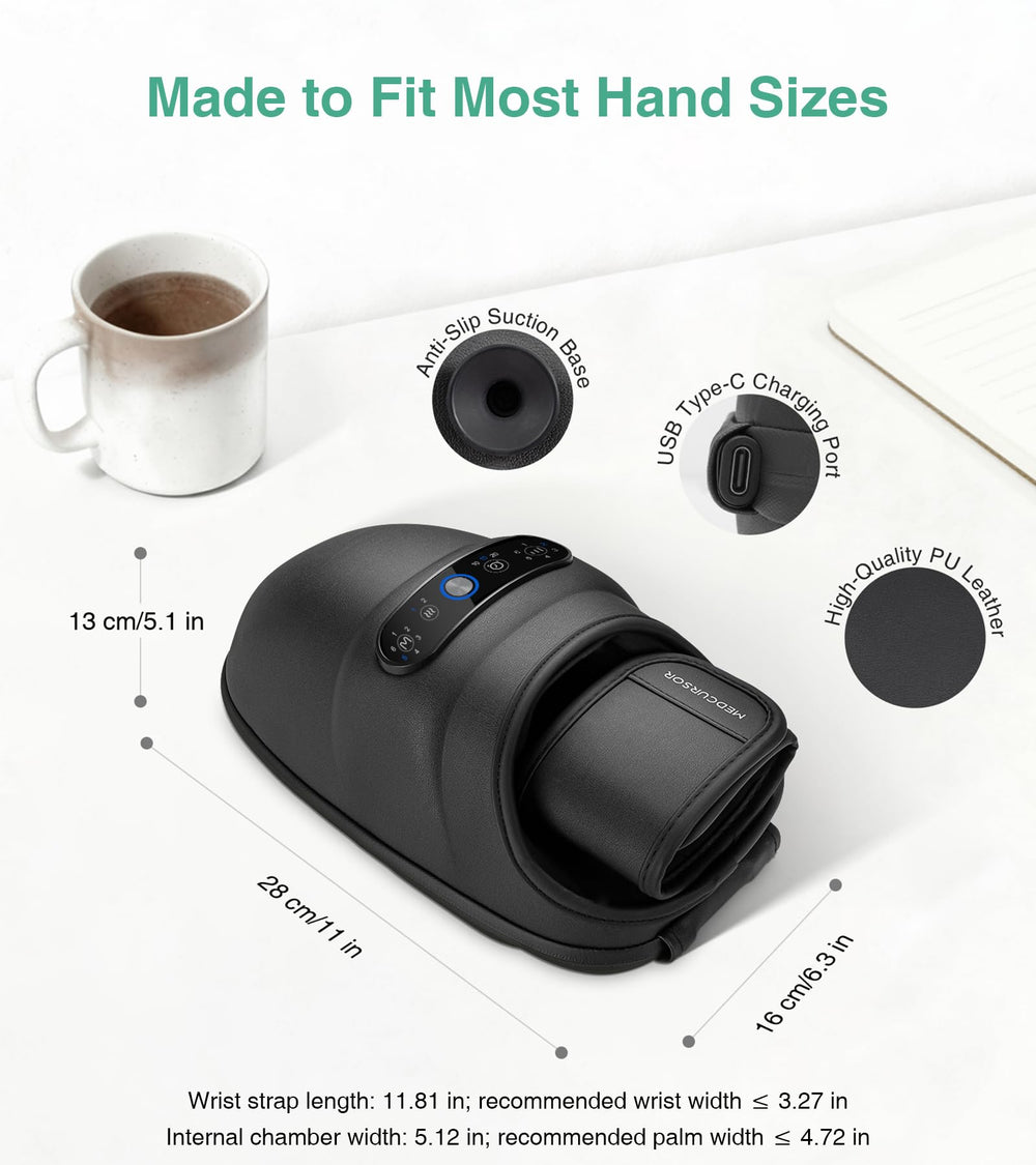 Medcursor Hand Massager cordless design ideal for office and travel