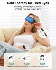 Medcursor Heated Eye Mask wired and wireless use enables flexible setup