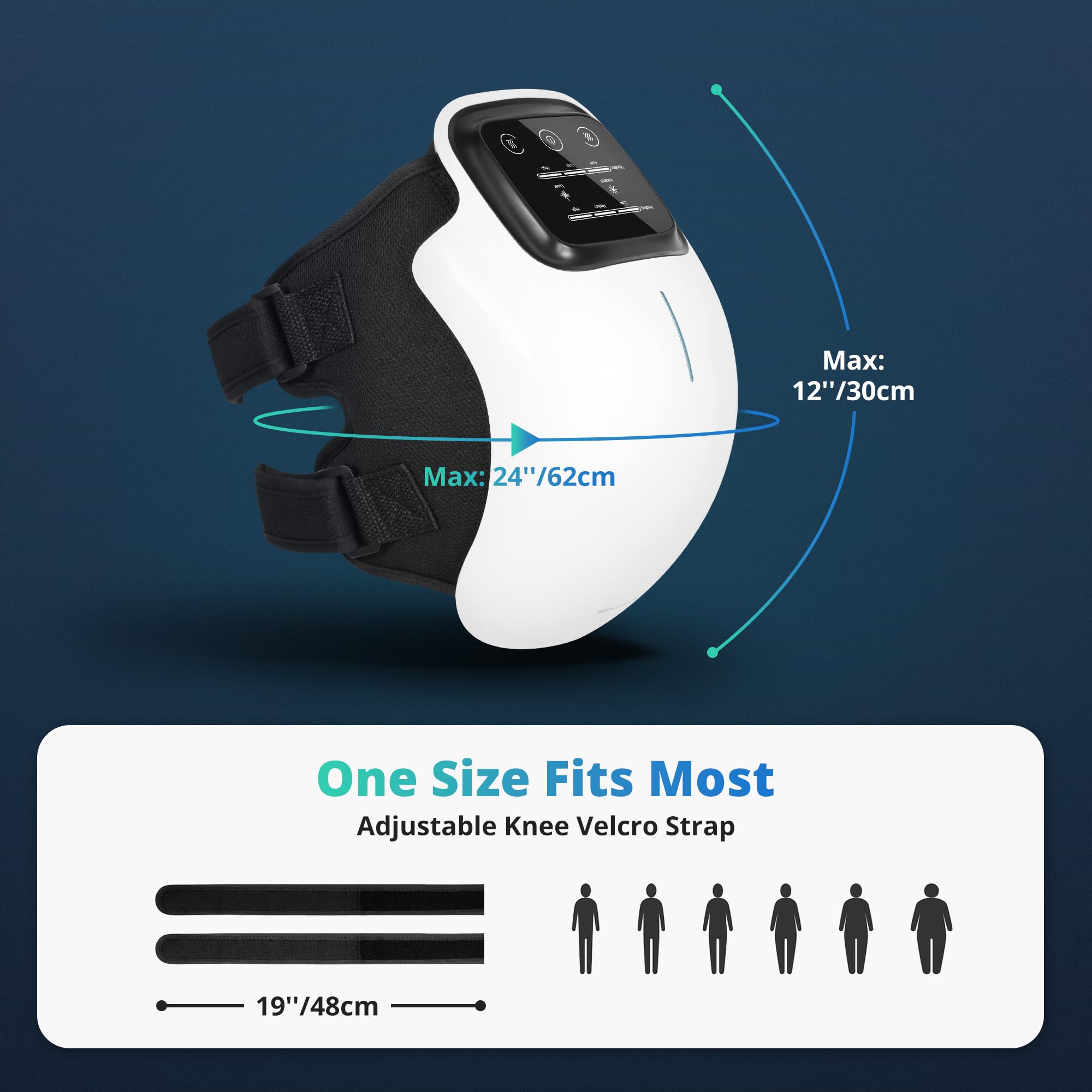Medcursor Knee Massager compact design is easy to pack and carry.