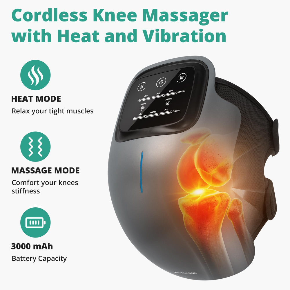 Gift-ready Medcursor knee massager packaging suggesting thoughtful present.