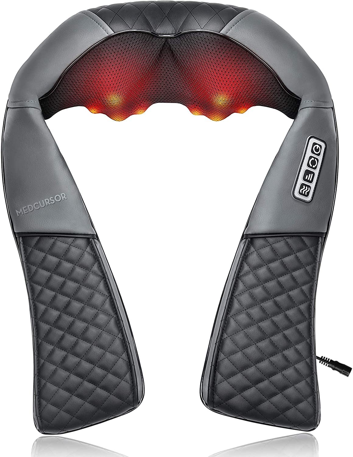 Medcursor neck-massager with heat for soothing relief during at-home sessions.