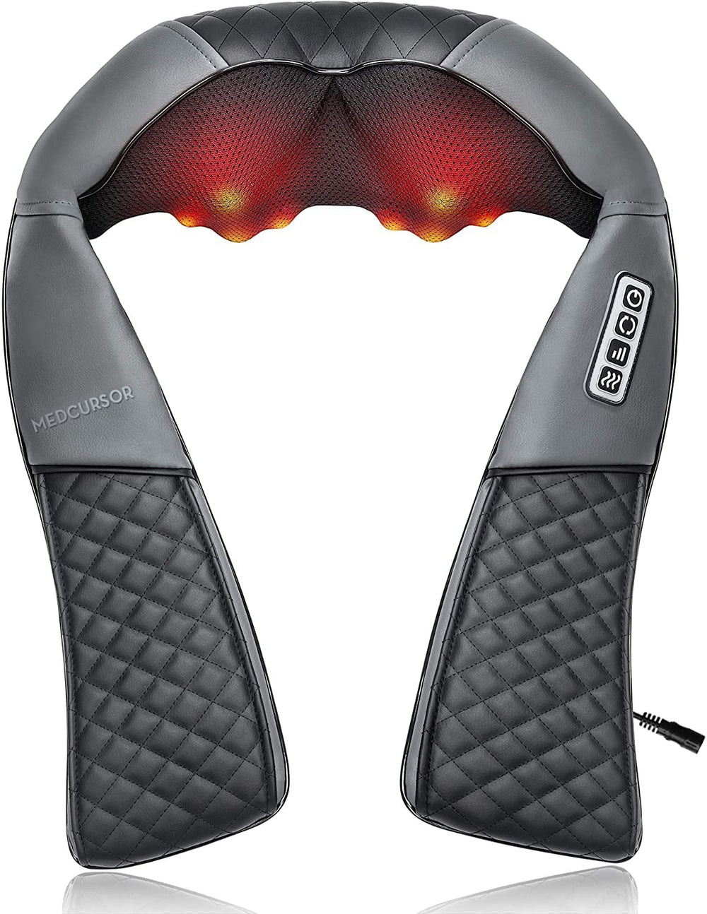 Medcursor neck-massager with heat for soothing relief during at-home sessions.