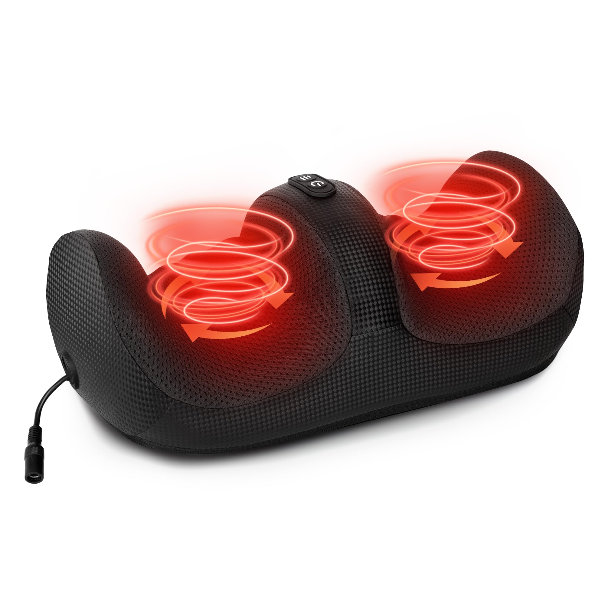 Medcursor Shiatsu Foot Massager with heat control panel for personalized warmth.
