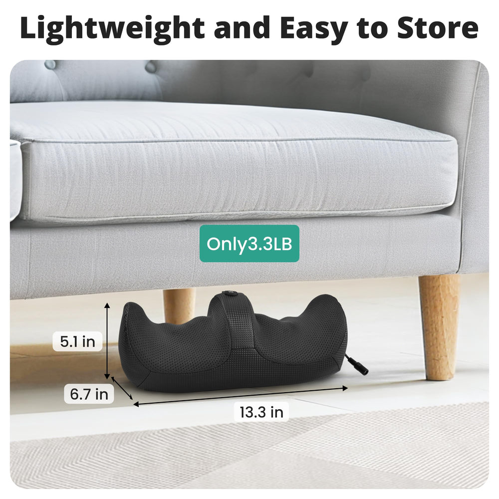 Medcursor lightweight massager weighs 3.3 lbs for easy transport.
