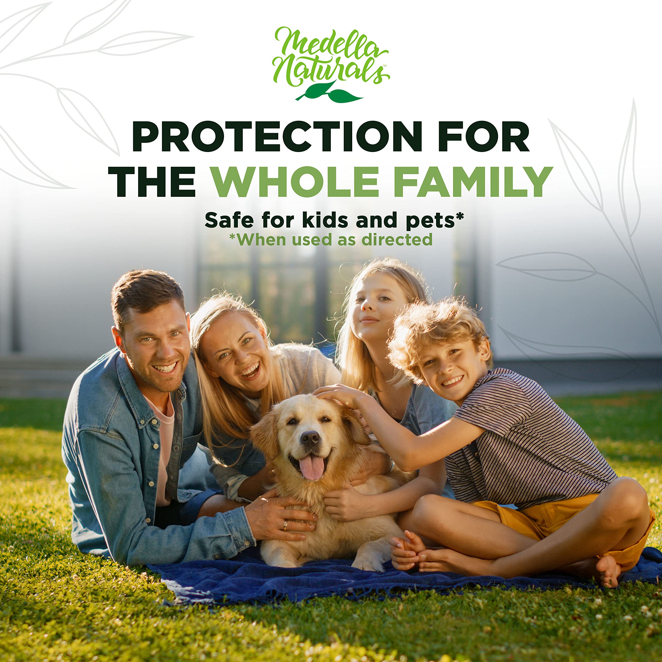 Medella Naturals no-sticky residue spray feels comfortable on skin