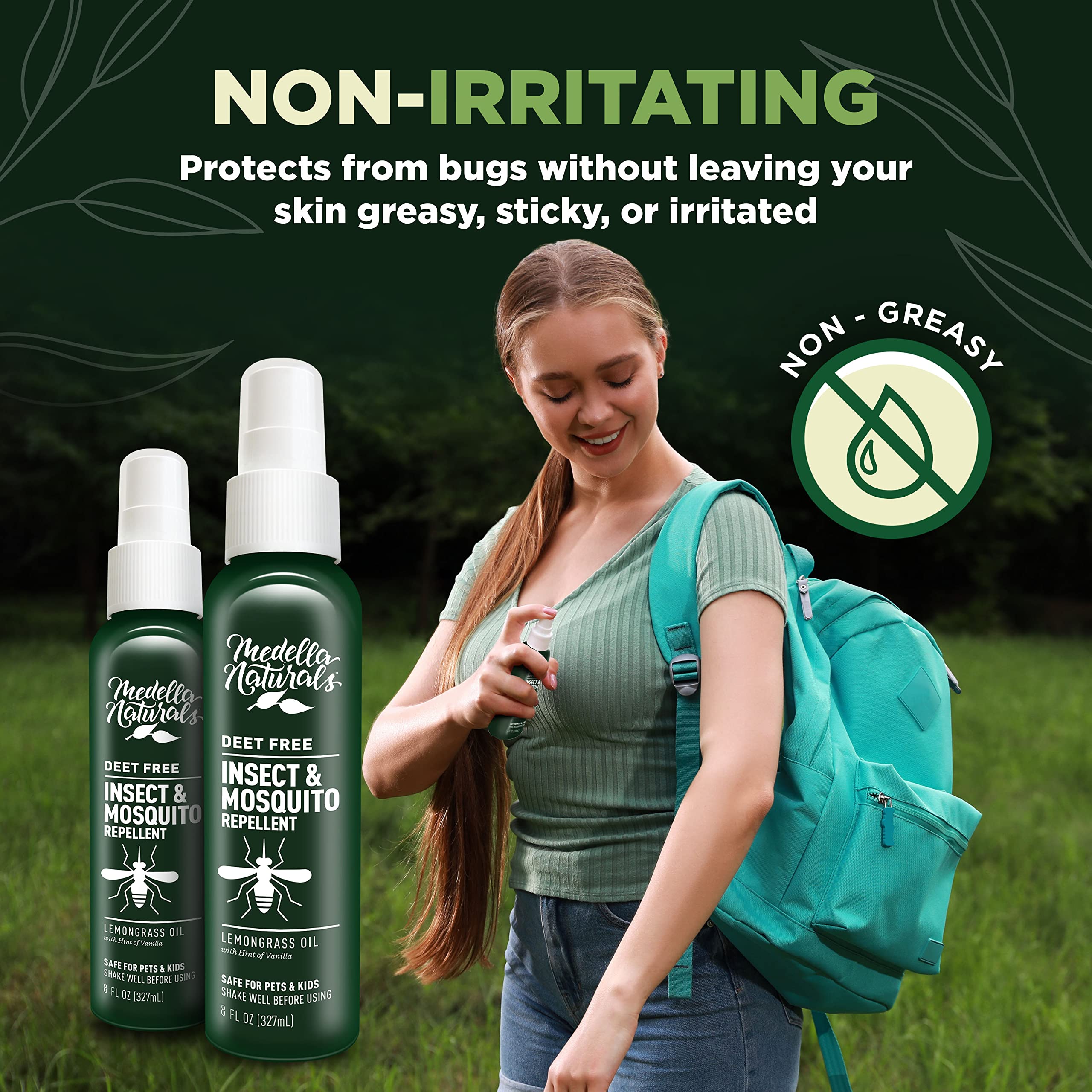 Medella Naturals study reference noting 90% repulsion of flies and gnats.