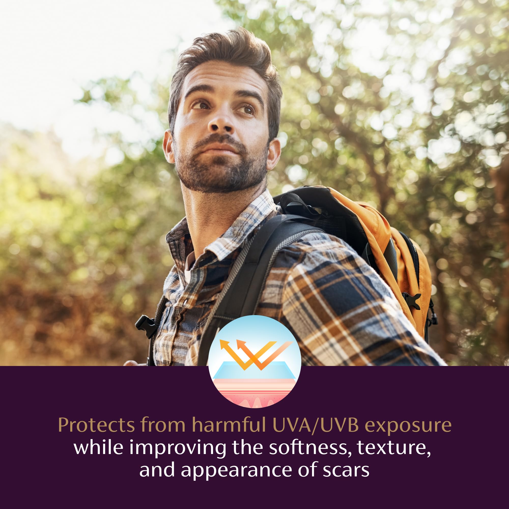 Mederma Scar Cream Plus SPF 30 packaging highlights sun protection benefits