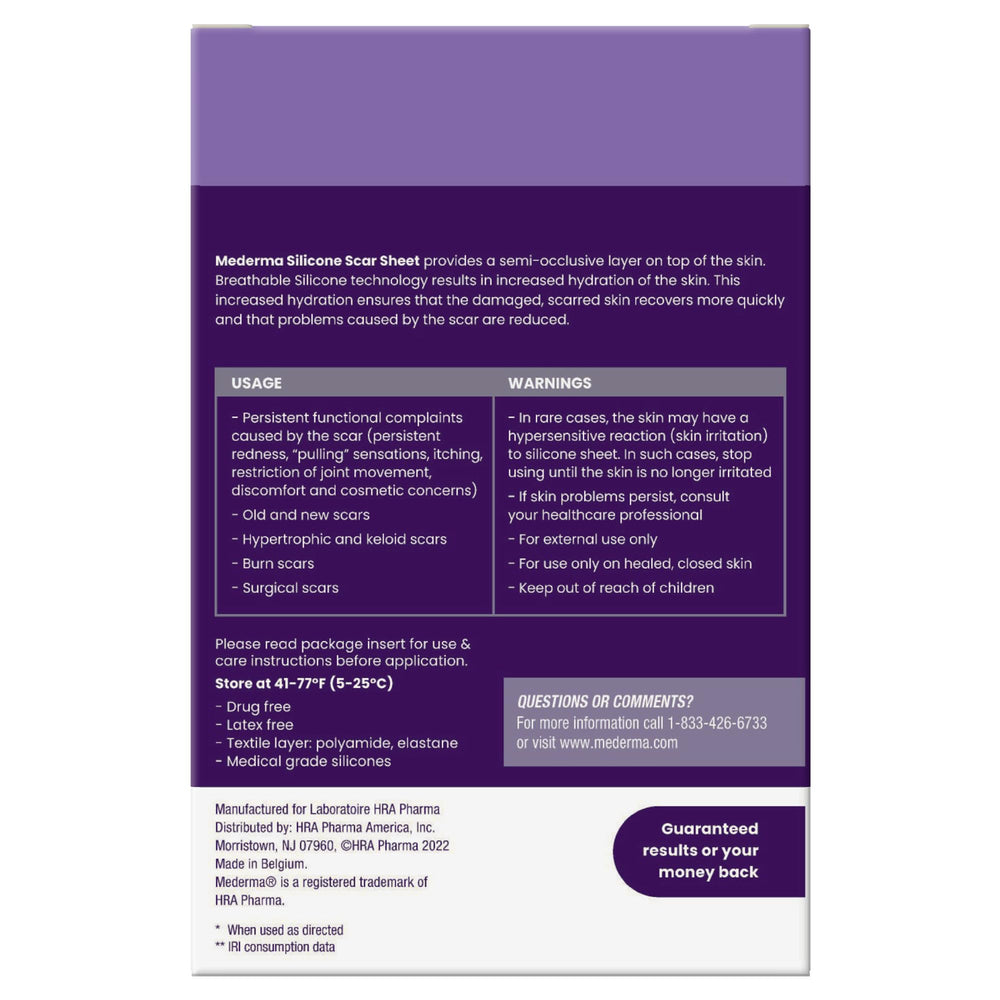 Mederma silicone scar sheet during application after wound closure