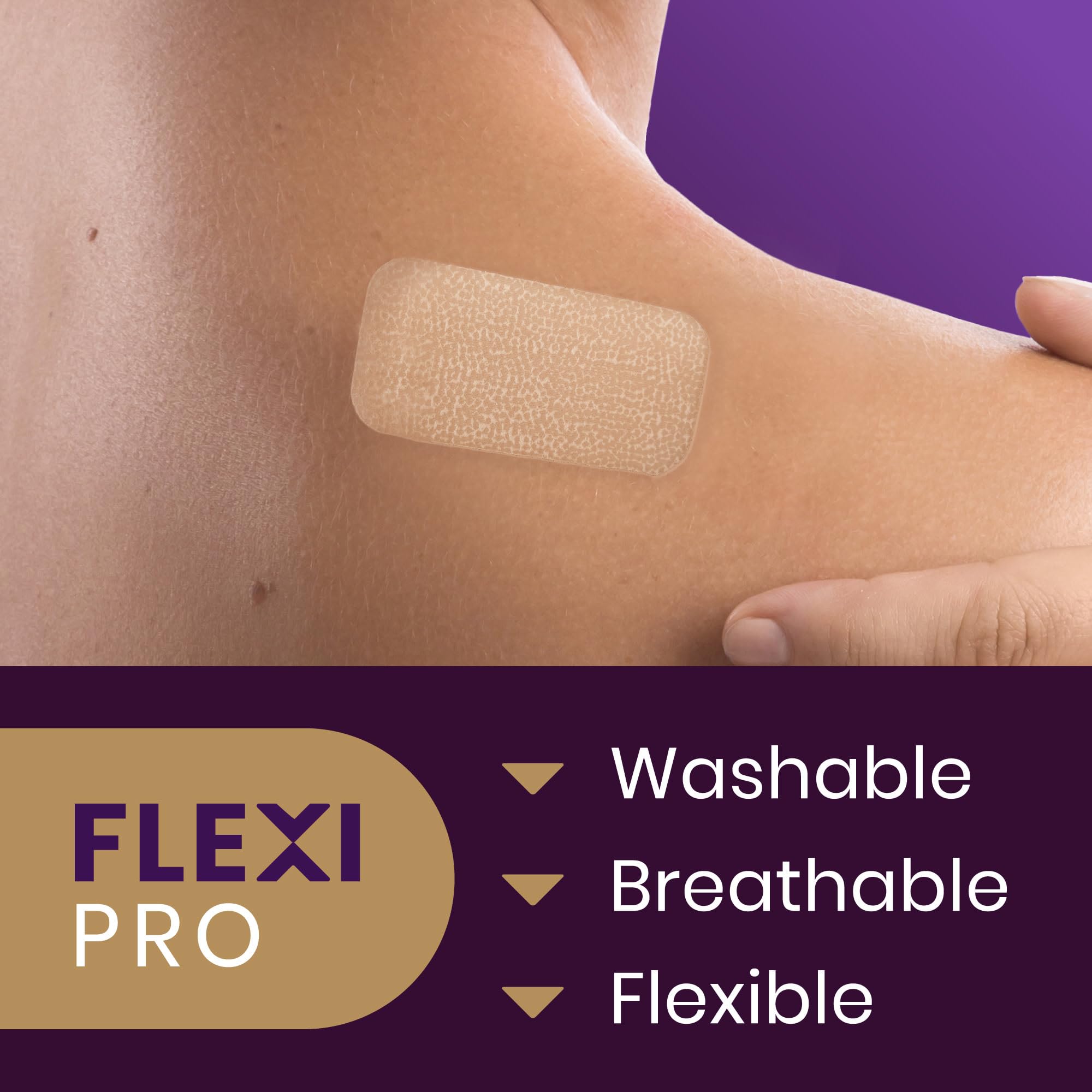 Mederma silicone scar sheet packaging displaying four-pack and long-lasting use