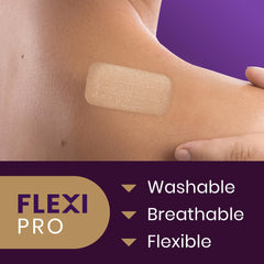 Mederma silicone scar sheet packaging displaying four-pack and long-lasting use