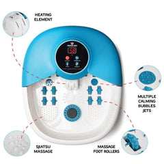 Medical King foot spa massager bubble jets and vibration in action