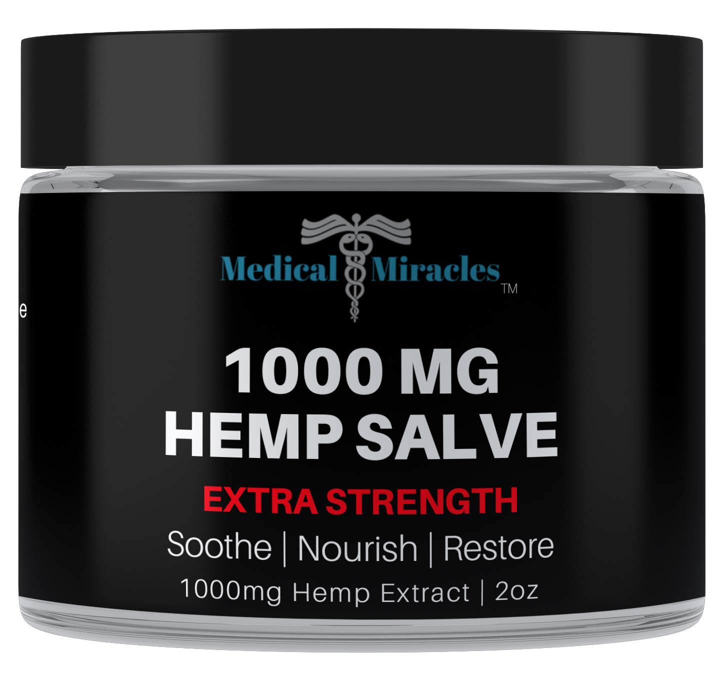 Medical Miracles hemp 1000mg salve bottle ready for targeted joint comfort