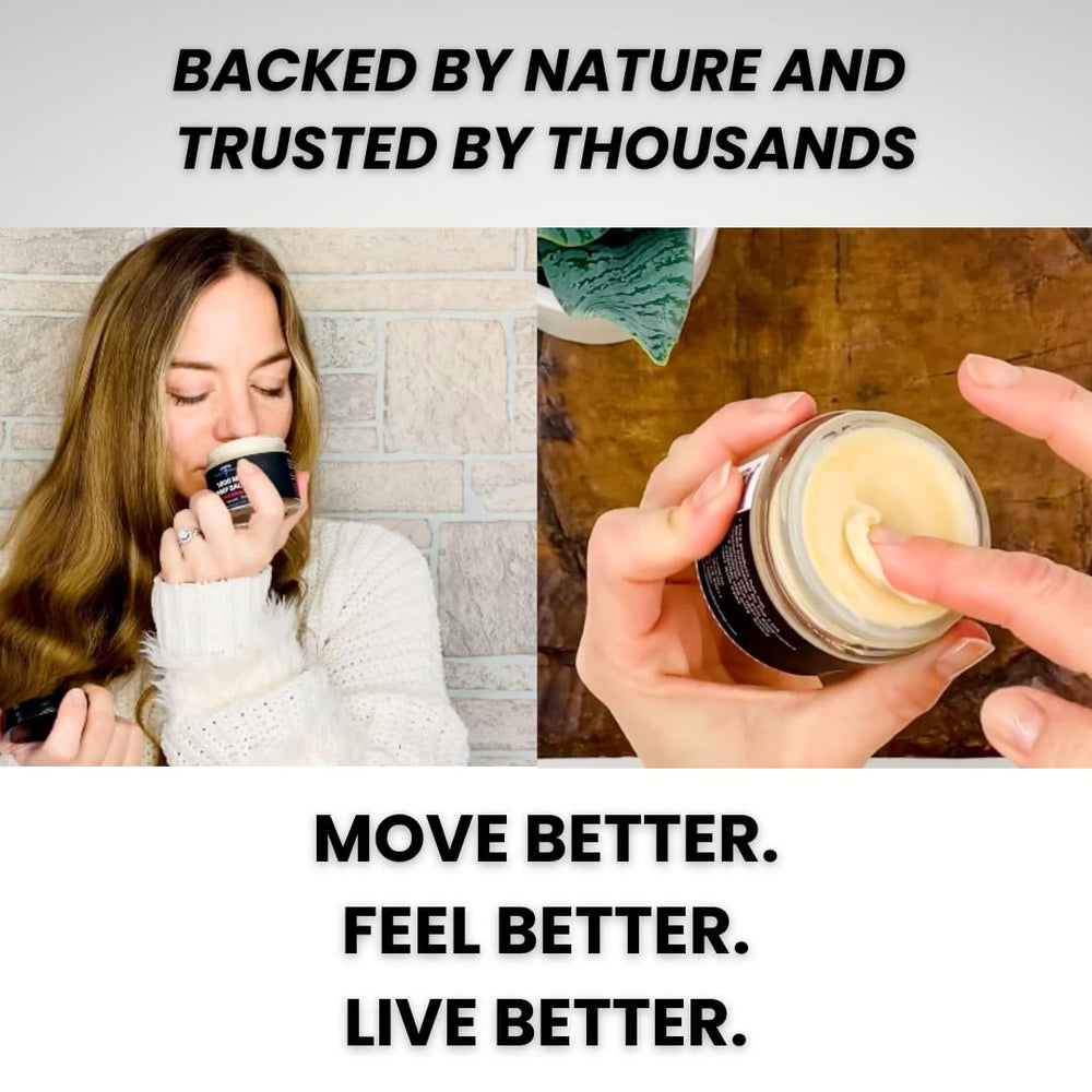 Medical Miracles hemp salve applied on knee for local soothing