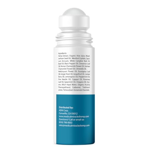 Medical Miracles roll-on applied to shoulder for localized support