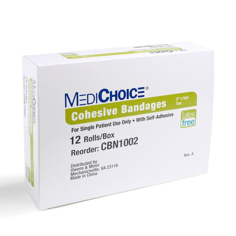 MediChoice cohesive bandage roll with breathable fabric supports comfortable wear during movement.