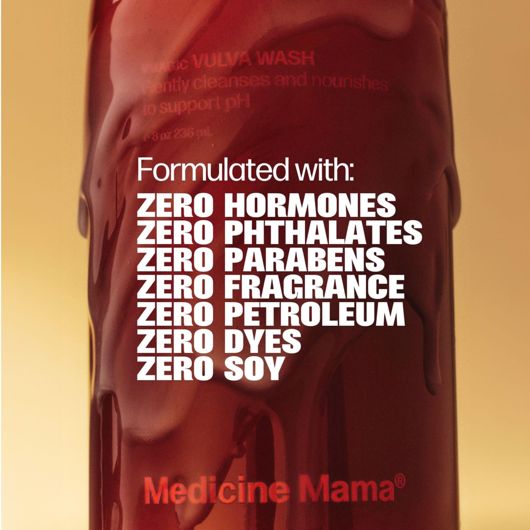 Vmagic label shows chamomile and collagen for soothing care.