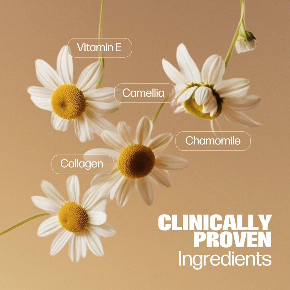 Vitamin E and sage components illustrated for skin nourishment.