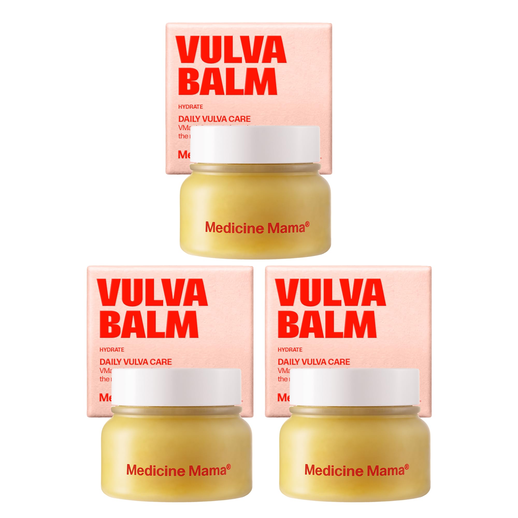 Medicine Mama's VMAGIC balm jar close-up for intimate skin hydration