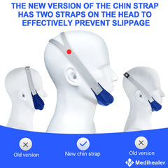 Adjustable strap close-up showing snug fit for various head sizes