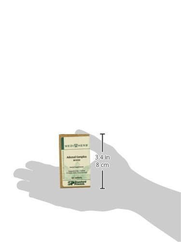 Daily-use scene with Mediherb Adrenal Complex on a clean desk.
