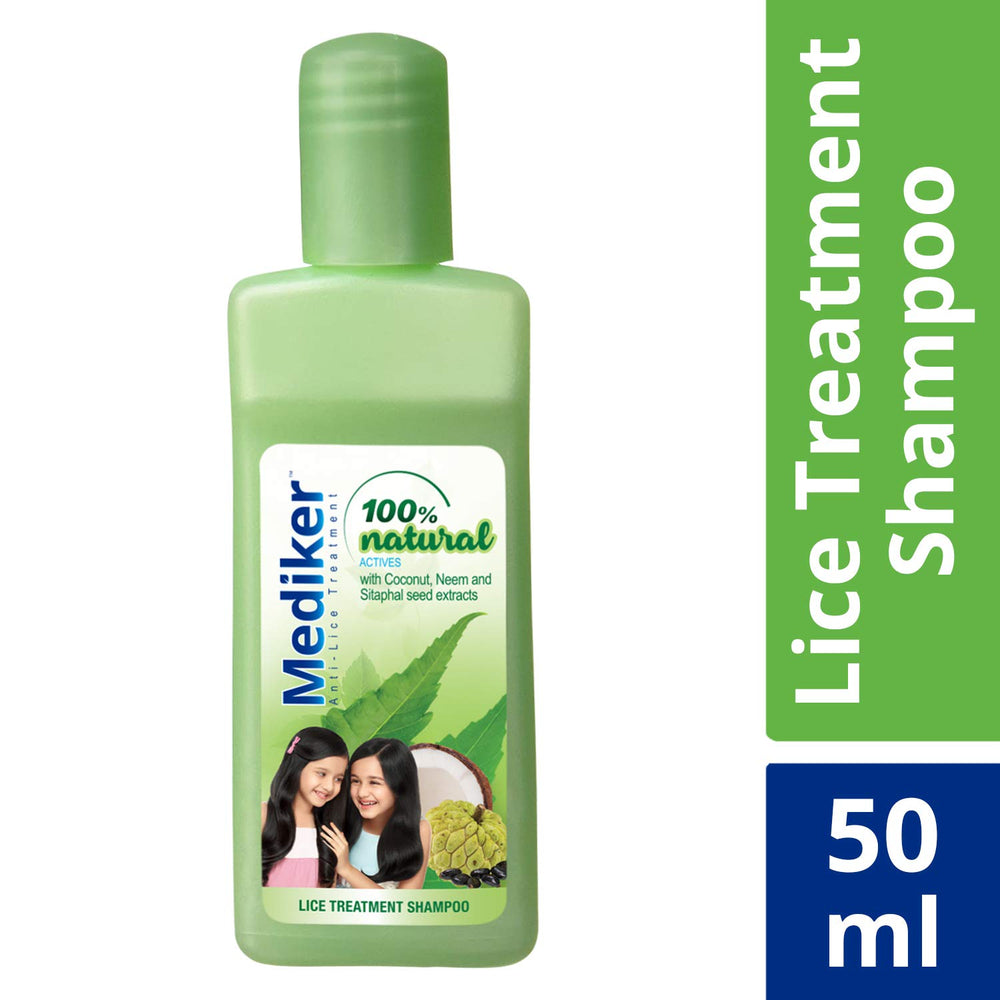 Mediker product packaging close-up highlighting natural actives and 50 ml size