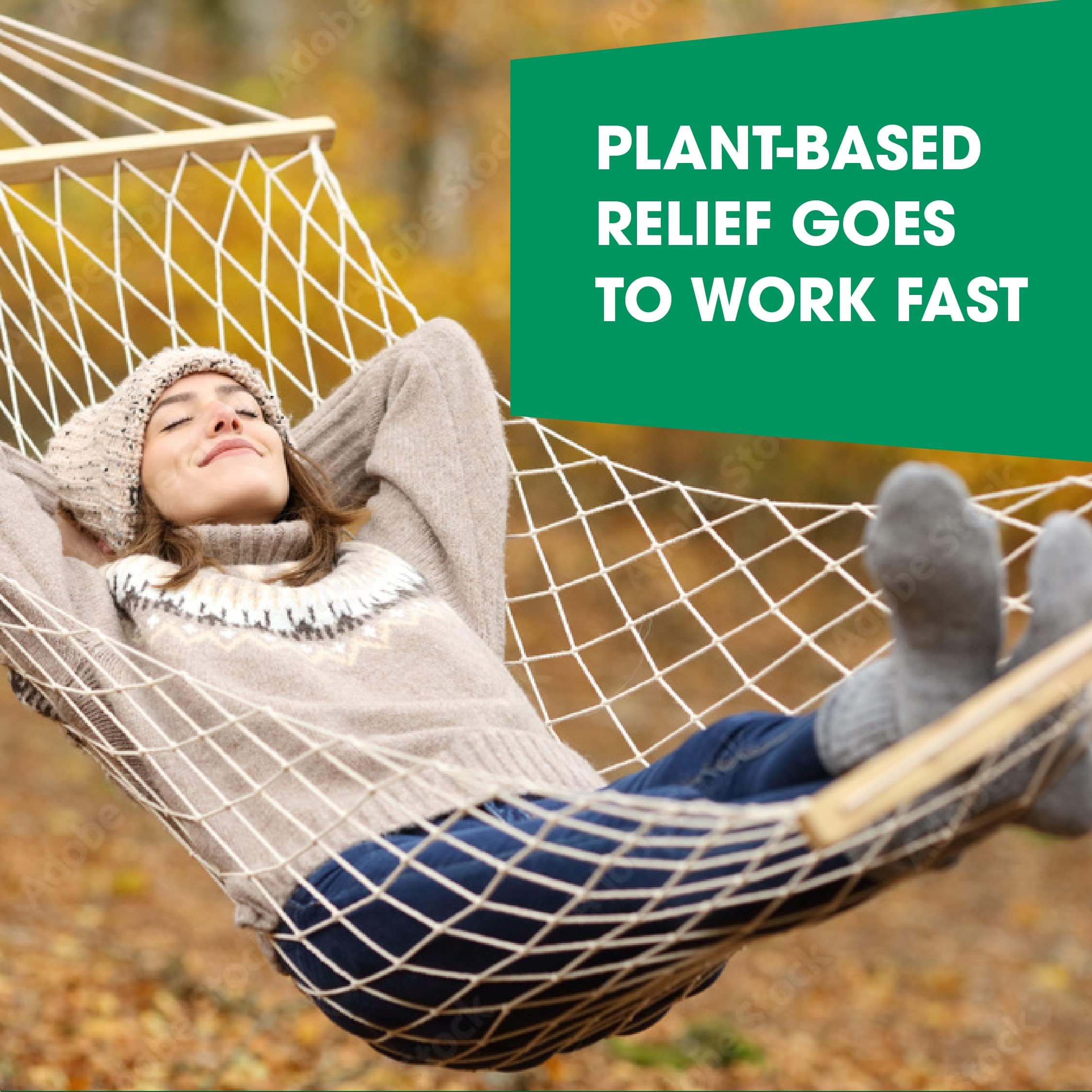 MediNatura BHI calming dosage scene illustrating easy on-the-go use