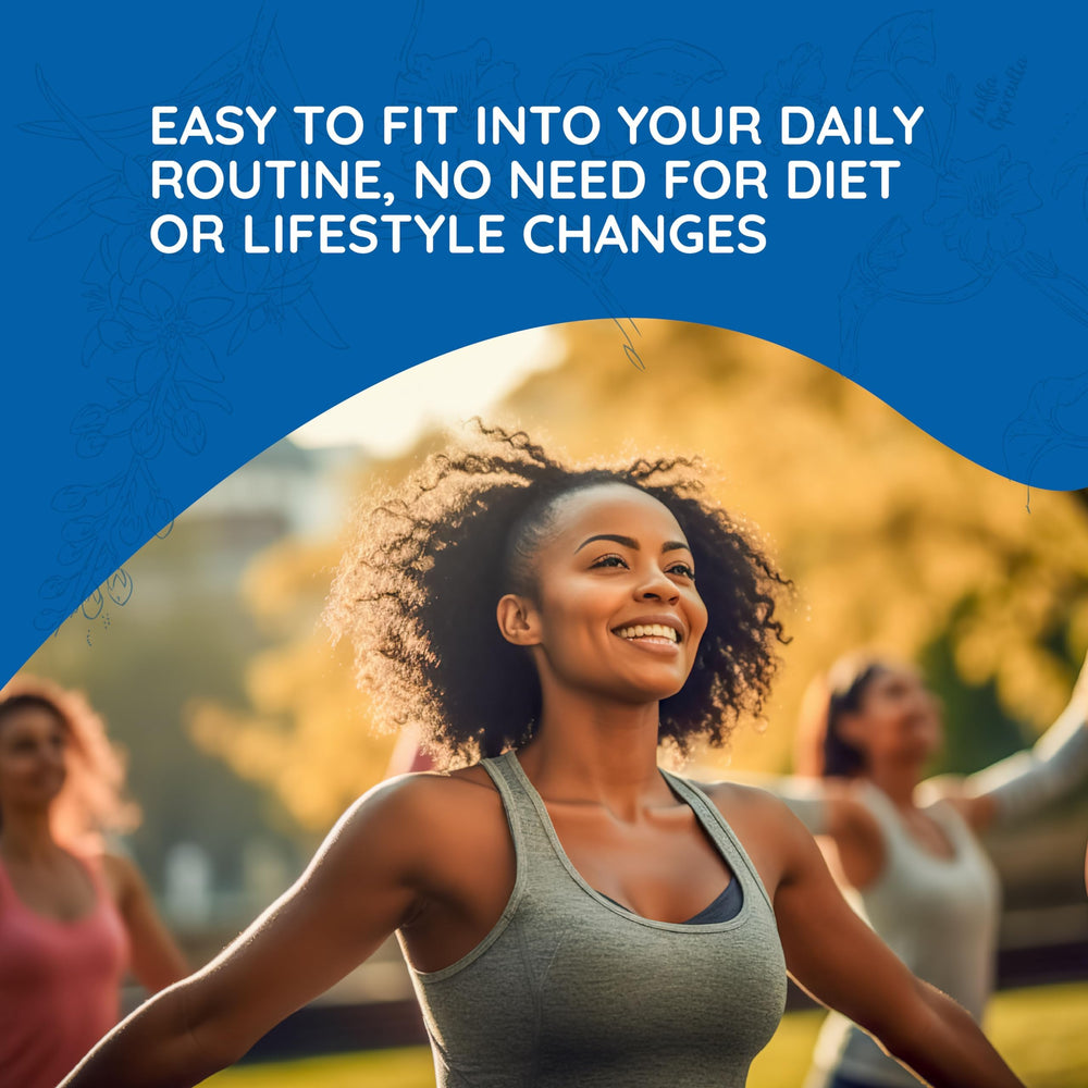 Desk setup with water glass and BodyAnew bottle