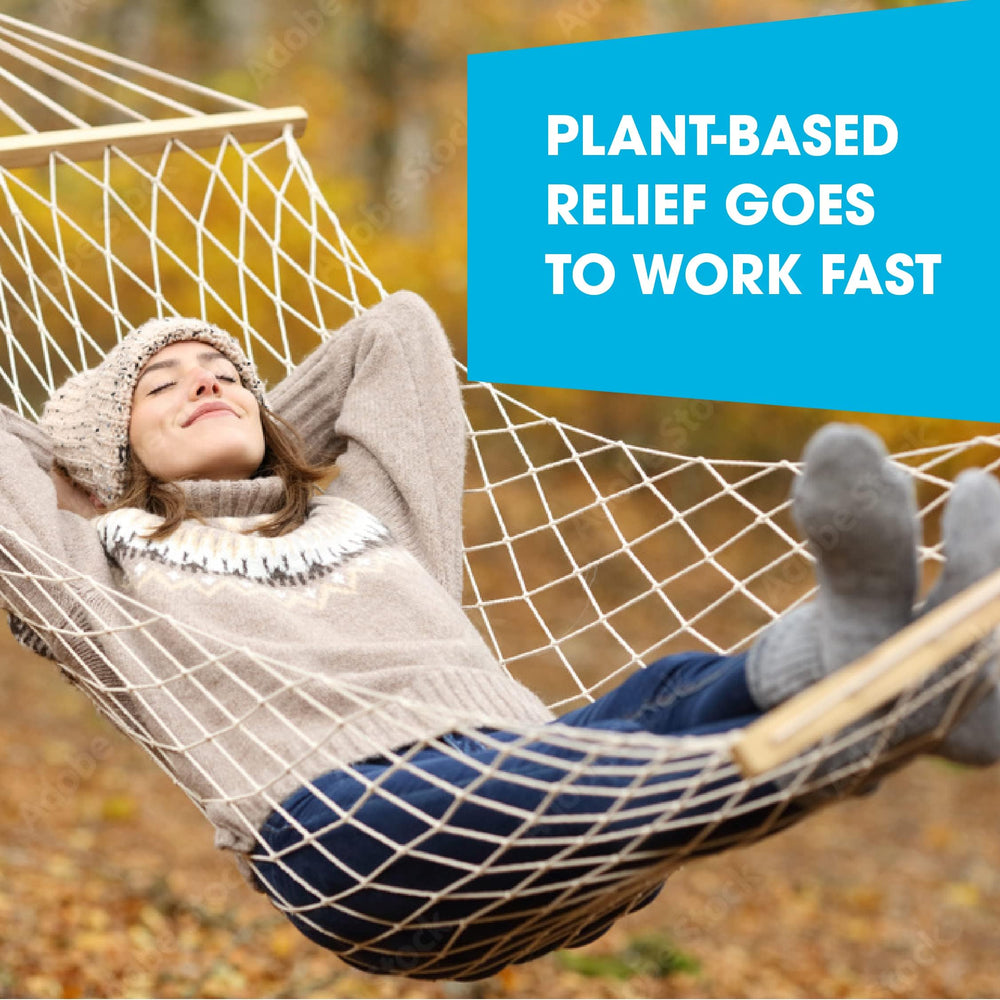 MediNatura WellMind packaging display highlights plant-based calming ingredients.