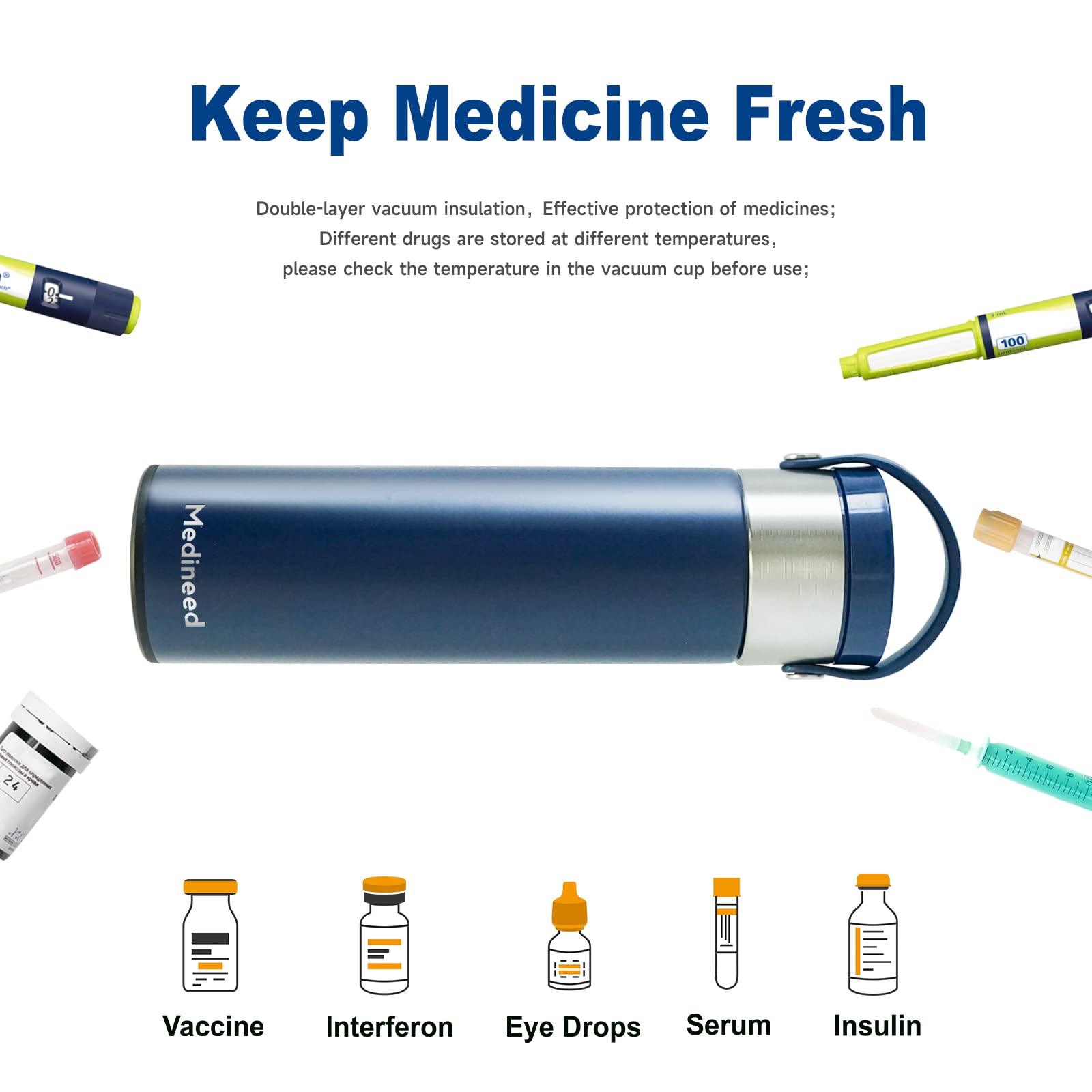 Medineed dual-layer stainless steel shell protects medicines during trips
