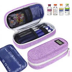 medineed estuche para insulina con pantalla de temperatura, lectura fácil sin abrir.