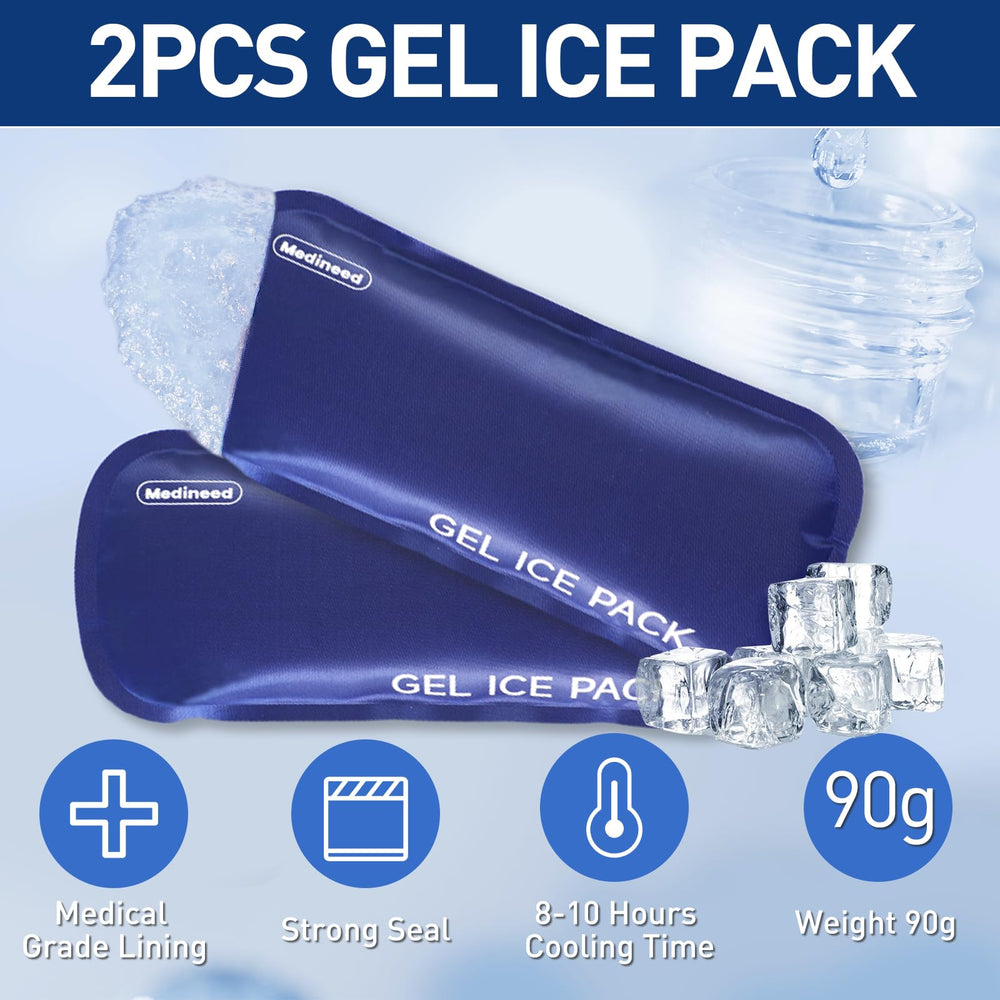 Medineed insulin cooler case with ice packs inside for cooling on trips
