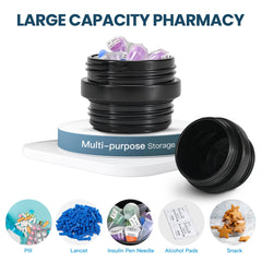 Medineed blue biogel ice-pack cooling keeps contents safe during transit.
