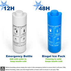 Medineed white ice water bottle adds extra cooling time