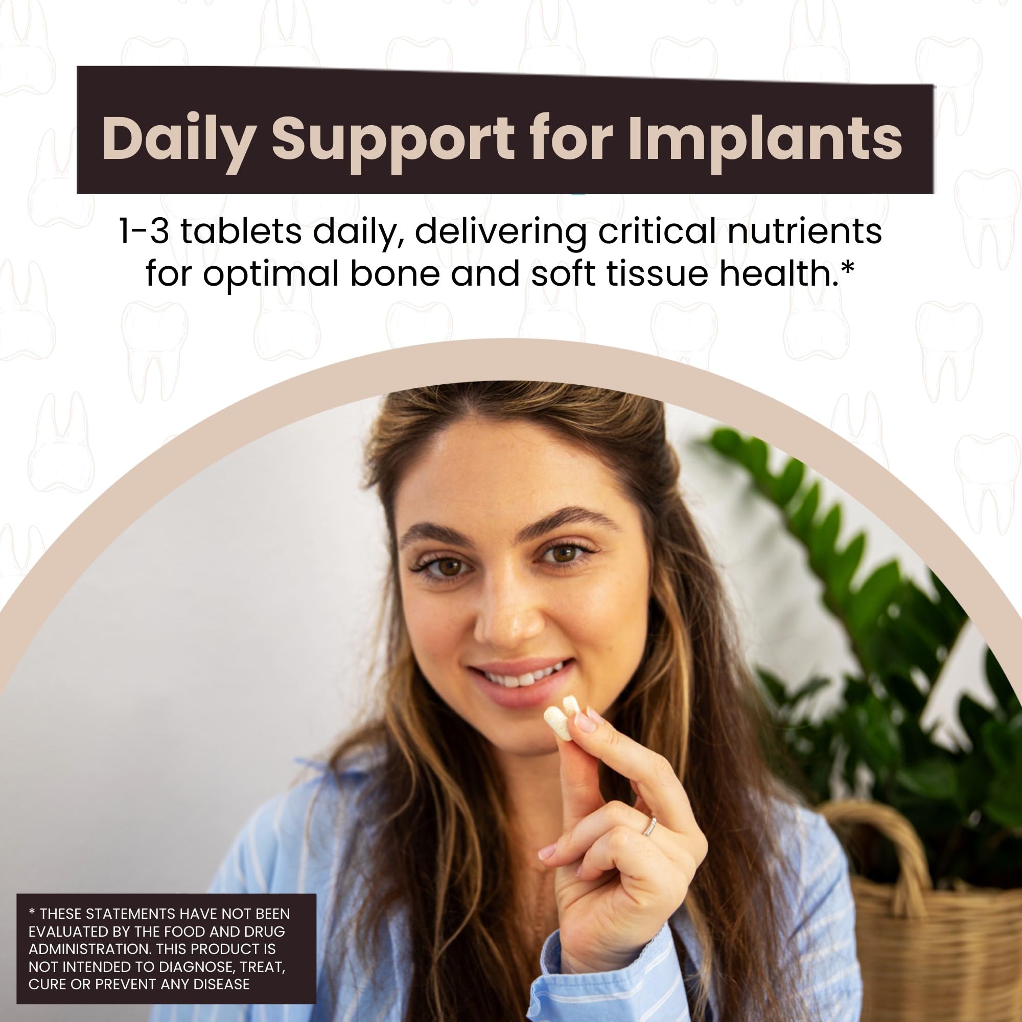 Pills pouring from MediNiche Bone-Tite bottle for easy daily intake