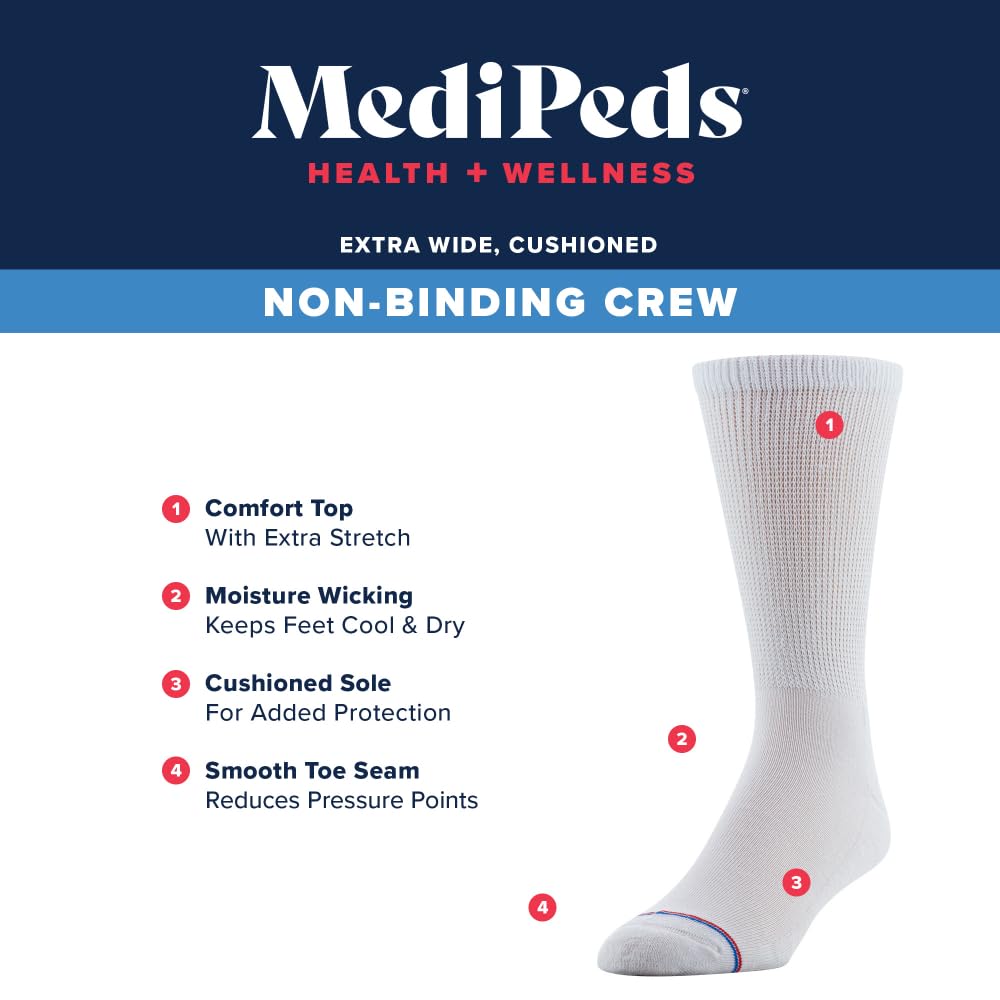 MediPeds multipack eight pair socks offer value and convenience