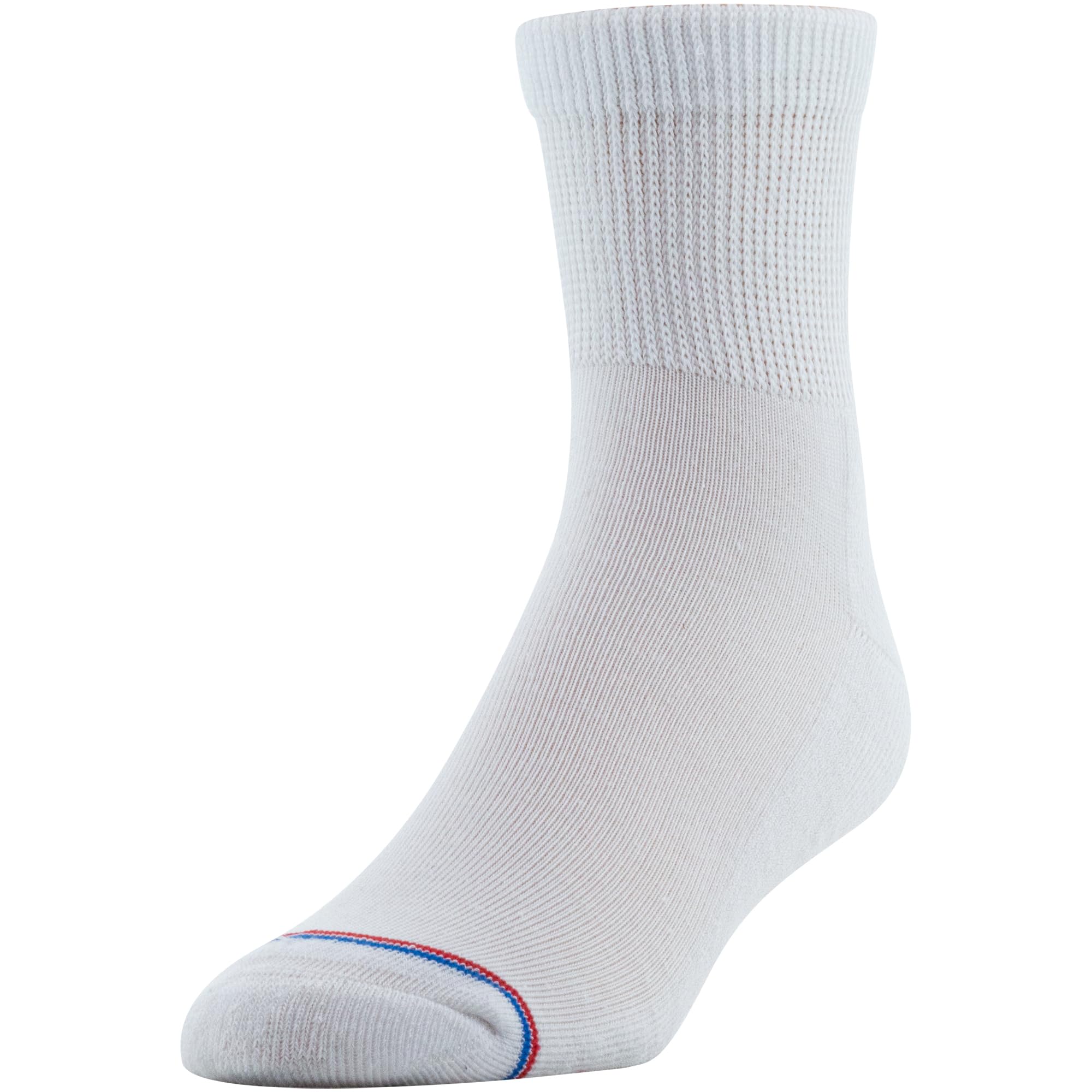 MediPeds quarter socks feature blister-resistant yarn for reduced friction during movement