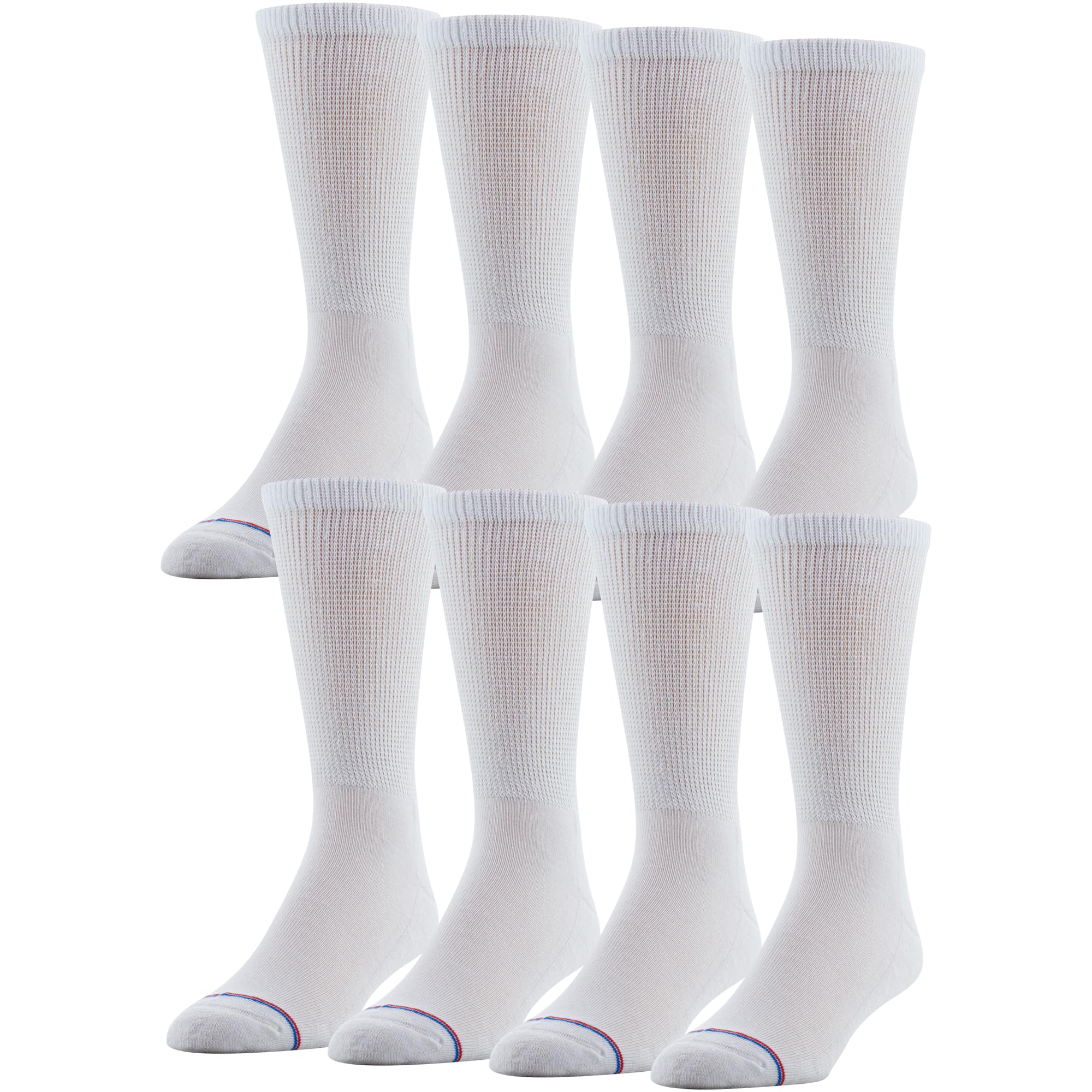 MediPeds unisex crew socks with non-binding top for gentle all-day support