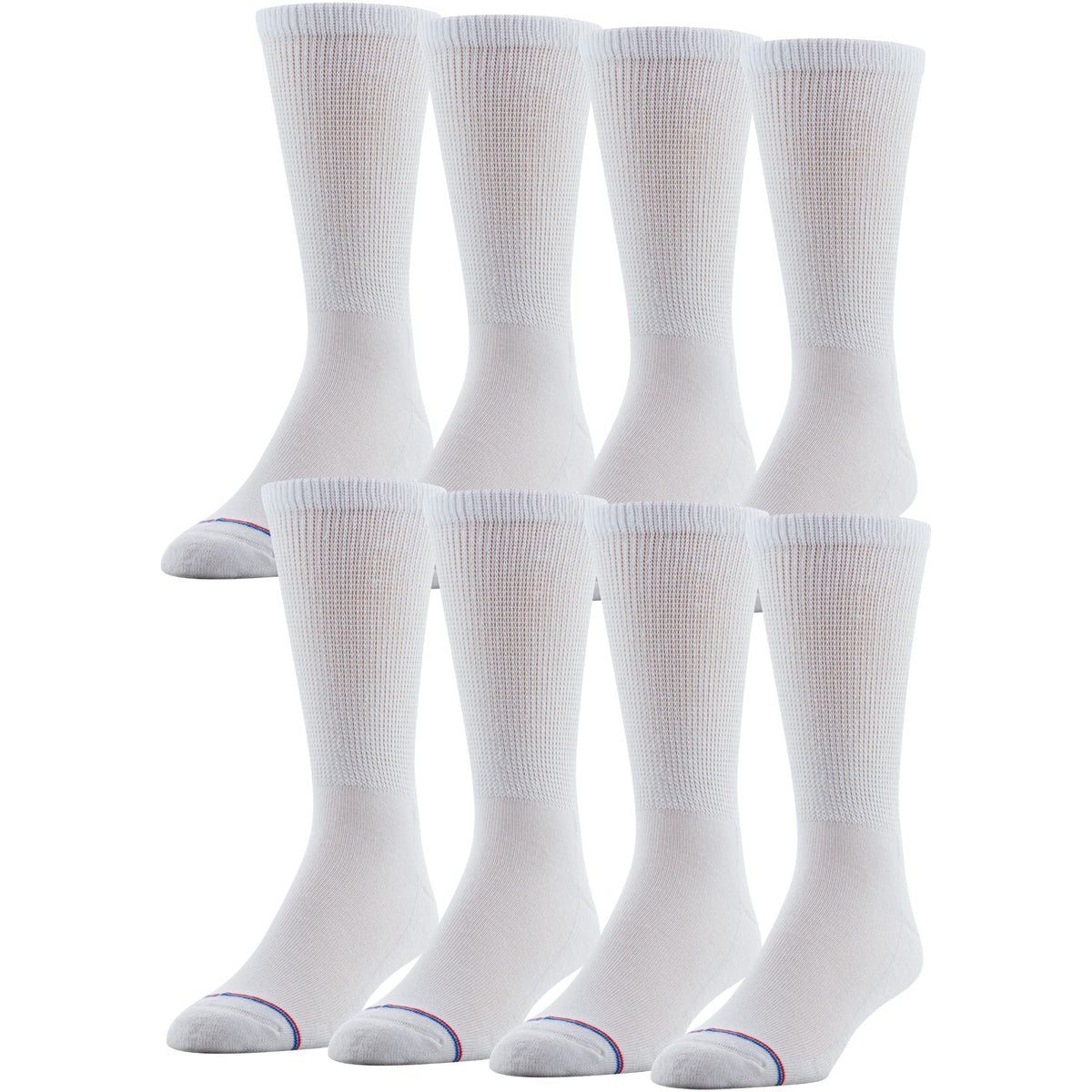 MediPeds unisex crew socks with non-binding top for gentle all-day support