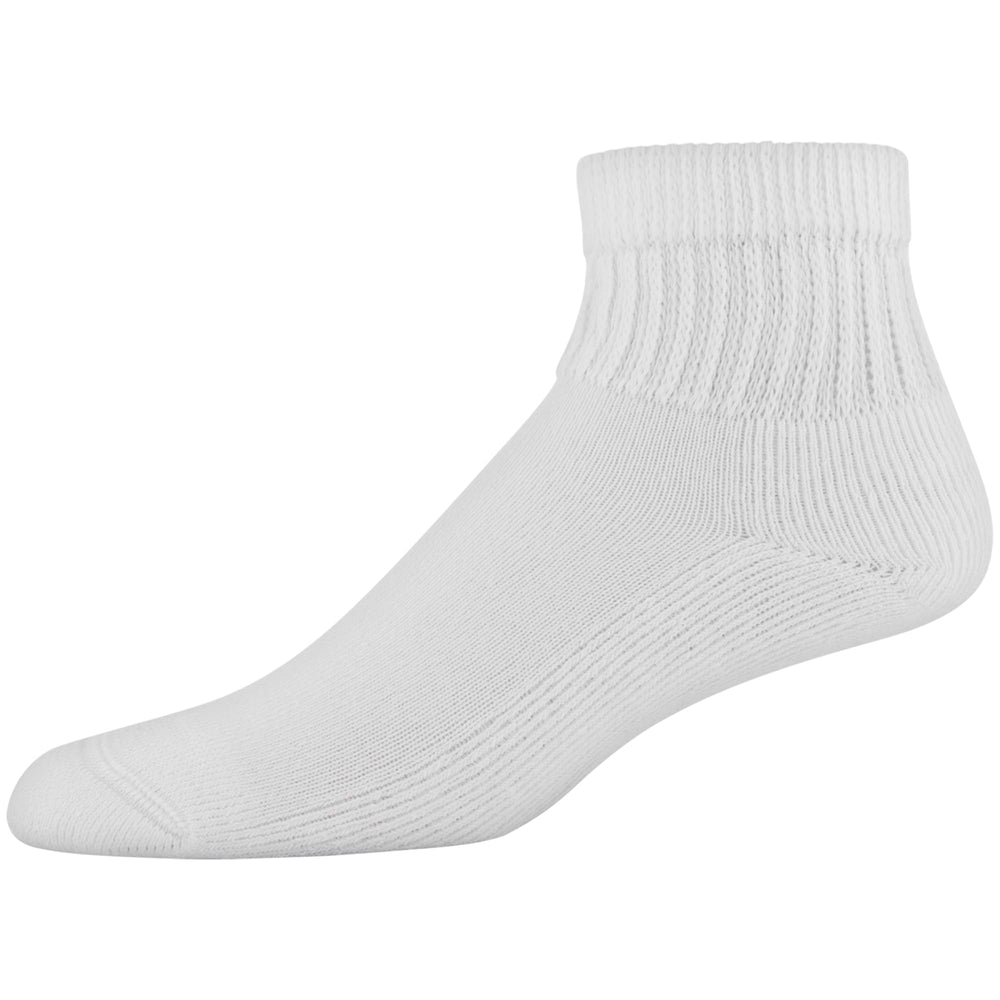 MediPeds Women's Diabetic Quarter Socks feature moisture-wicking fibers to keep feet cool and dry.