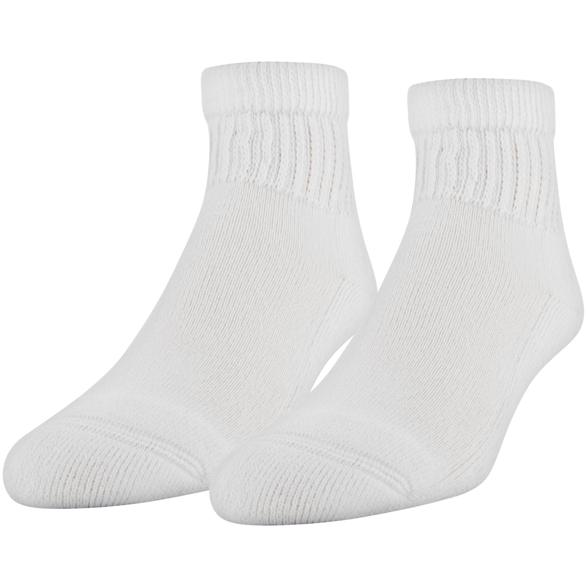 MediPeds Women's Diabetic Quarter Socks with non-binding top for comfortable all-day wear.