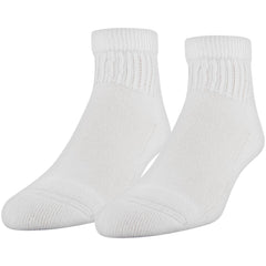MediPeds Women's Diabetic Quarter Socks with non-binding top for comfortable all-day wear.