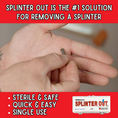 Medipoint Splinter Out punta tri-bisel para aflojar astillas con precisión.