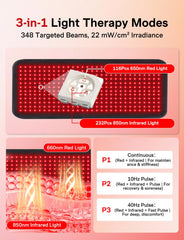 Medisana 116-LED array close-up for dual wavelength therapy