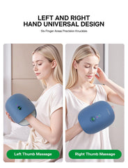 Medisana hand massager airbag closeup highlighting 360° kneading zones