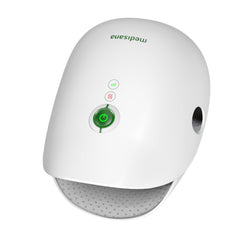 Medisana Hand Massager front view showing ergonomic design for daily hand relaxation